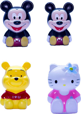 

Shopkooky Piggy bank/ Gift online/ Pack of 4/ Birthday gift/ Return gift Coin Bank(Multicolor)