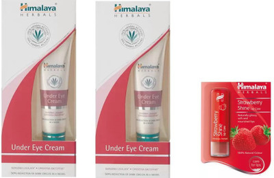 

Himalaya UNDER EYE CREAM,STRAWBEERY LIP BLAM(Set of 3)