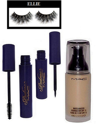 

ellie Eyelashes, Foundation, Padma Eyeliner & Mascara(Set of 4)