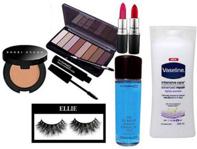 

Ellie Eyelashes & Most Beauty Full Night Party Makeup Combo kit(Set of 8)