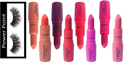 POWER POINT eyelashes, mac giambattista lipstick ( set of 9 )(Set of 9)