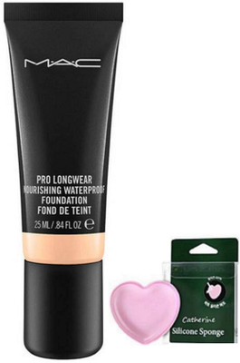 

catherine silicon puff with Mac pro long wear foundation(Set of 2)