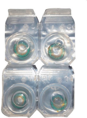 

drr teleservices Eye contact Lanse Monthly Contact Lens(0, Turquoise, Hazel, Pack of 1)