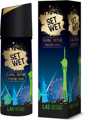 Set Wet Global Edition Perfume Spray, Las Vegas Live Perfume Body Spray - For Men(120 ml)