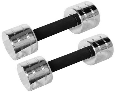 

Faiydashop 3 Kg * 2 Pcs STEEL CHROME PLATED Fixed Weight Dumbbell(6 kg)