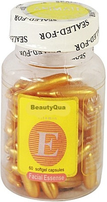 

BeautyQua Aloe Vera And Vitamin E Facial Capsules for Glowing Skin ( 60gm) 60 Capsules(60 g)
