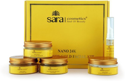 

SARA Nano 24K Radiance Gold Facial Kit 415 g(Set of 5)