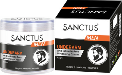 

SANCTUS Underarm & Intimate Area Whitening Cream for MEN - 100gm (Best Whitening Cream for MEN - Advanced Odour control formula)(100 g)