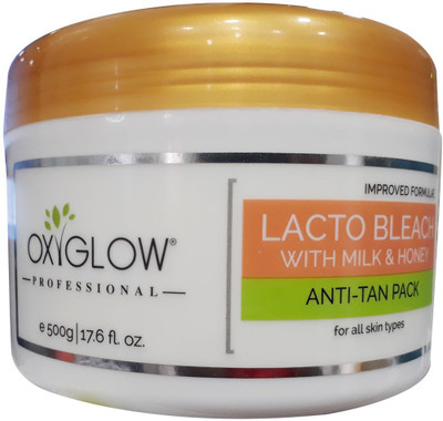 

Oxyglow Lacto Bleach With Milk & Honey Anti Tan Pack(500 g)