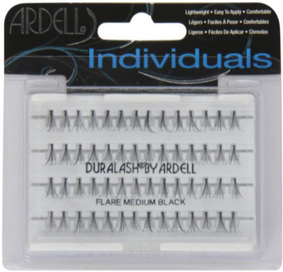 Ardell Professional Individual Duralash Flares, Medium Black, 1 Pair(Pack of 25)