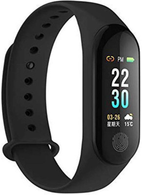 

AMJ GENUINE M3 Smart Band Watch Sport Wristband Activity Tracker Blood Pressure Fitness Band(Black)
