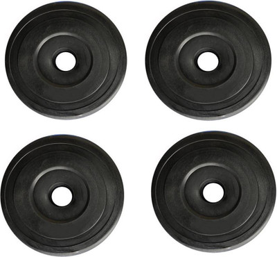 

Faiydashop 3 kg * 4 Pcs PVC Plates Black Weight Plate(12 kg)