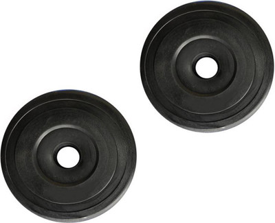 Faiydashop 4 kg * 2 Pcs PVC Plates Black Weight Plate(8 kg)
