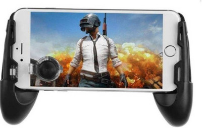 

AMJ PUBG Universal Mobile Hand Grip Controller for 4.5 to 6.5 inch all Mobile, Mini Joystick Game Handle Grip Controller, Mobile Handle Grip PGR_004 Gaming Accessory Kit(Black, For Android, iOS)