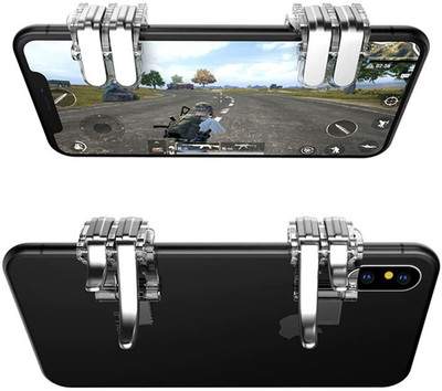

Blue Birds New arrival Metal pubg Game Trigger/Joystick Compatible with All Smartphones Android and devices Sensitive Shoot/aim Buttons L1 R1 Trigger Mobile Game Controller Gaming Accessory Kit(Multicolor, For Android, iOS)