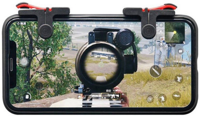 

Klick N Shop PUBG Trigger all smart phone compatible Sensitive Shoot/aim Buttons L1 R1 Trigger Mobile Game Controller ||compatible with all android & IOS smart phone Gaming Accessory Kit(Red, For Android, iOS)