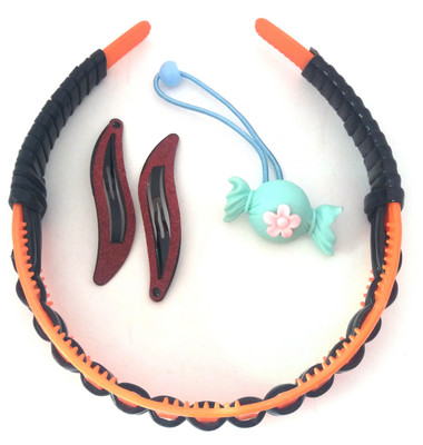 

FASHIONABLE PARTY WEAR HAIR BAND,TIC TAC CLIP AND RUBBER BAND Hair Accessory Set(Multicolor)