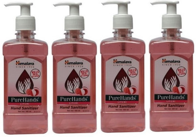 

Himalaya Pure Hand Sanitizer Litchi fragrance Combo of 4 packs 500 ml each Total 2000 ml(2000 ml, Pump Dispenser, Pack of 4)