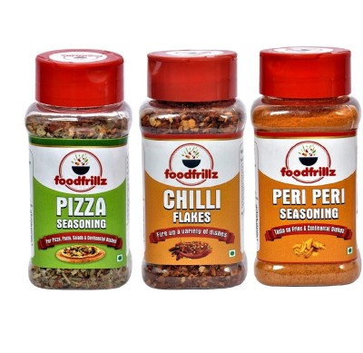 

foodfrillz Pizza Seasoning Chilli Flakes & Peri Peri(195 g)