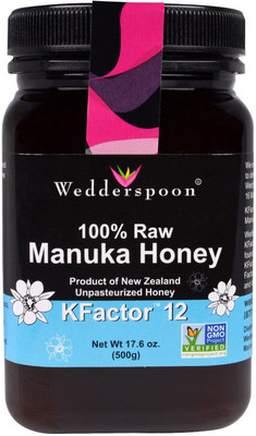 

Wedderspoon 100% Raw Manuka Honey, KFactor 12, 17.6 oz (500 g)(500 g)