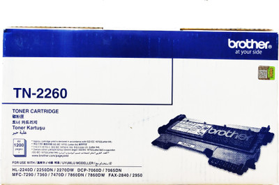 

Brother TN-2260 TONER CARTRIDGE Single Color Ink Toner(Black)