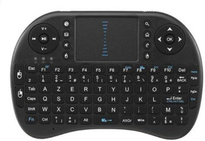 

ASR Wireless Mini Keyboard Touchpad Air Mouse Wireless Gaming Keyboard(Black)