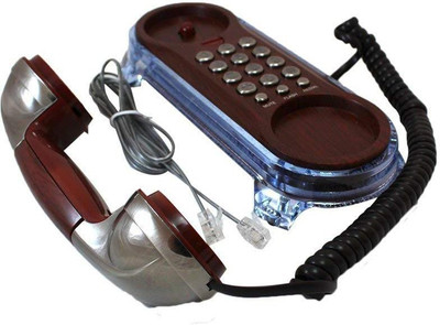 

Zahuu LED Indication Corded Landline Corded Landline Phone(Brown)