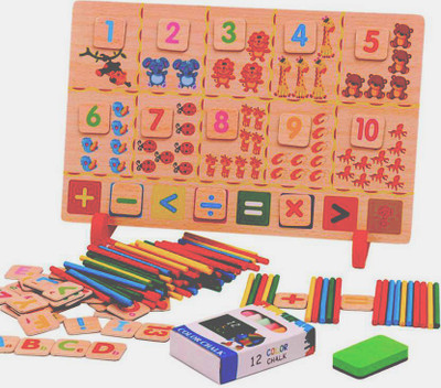 

Baybee Wooden Multifunction Mathematical Learning Toys Wooden T Box Calculation Children'S Educational Toy for kids ,girls / boys(Multicolor)