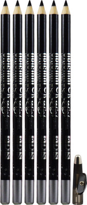 ads Eye & Lip Liner Pencil-A0799-01 Pack of 6(Black)
