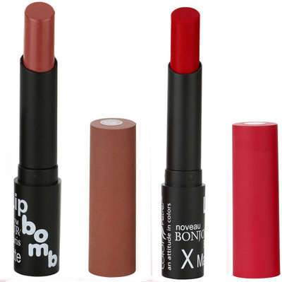 

Bonjour Paris Indian Lip Color Sensation Ultimate Soft Matte Lipsticks A36(Chocolate, Rusy)