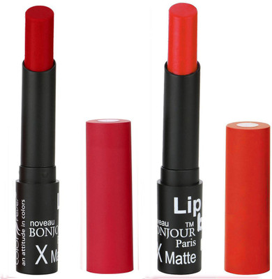

Bonjour Paris Hydrating Shine Soft Lipstick| Cruelty Free | Gluten & Lead Free | Moisturizing Lip Stick | All Natural Ingredients | For Seductive Lips(Rusy, Red)