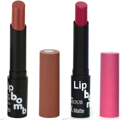 

Bonjour Paris Moisturizing Creamy Lipcolor With Various Finishes Lipsticks A22(Brown, Rose Blush)
