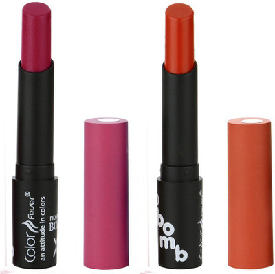

Bonjour Paris Creamy Matte Lipsticks Set Of Must Have Colors Professional Quality with High Pigment Load 2 Pcs A42(Purple, Brick Red)