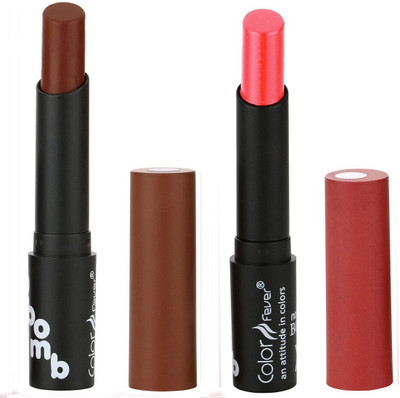 

Bonjour Paris Moisturizing Creamy Lipcolor With Various Finishes Lipsticks A6(Chocolate, Baby Pink)