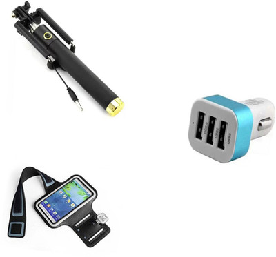 DAKRON Selfie Stick Accessory Combo for Moto G6 Plus(Multicolor)