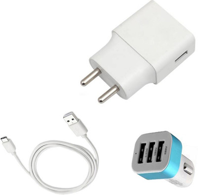 DAKRON Wall Charger Accessory Combo for Honor Play(White)