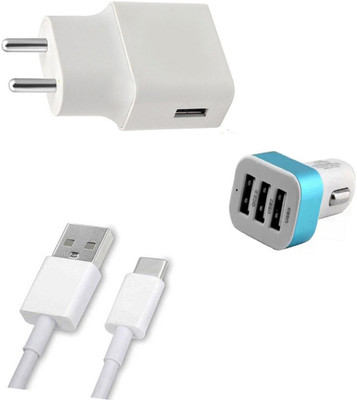 DAKRON Wall Charger Accessory Combo for Samsung Galaxy A8 Star(Multicolor)