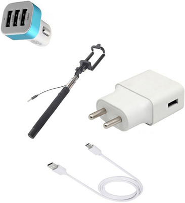 DAKRON Wall Charger Accessory Combo for Asus Zenfone 5Z(Multicolor)