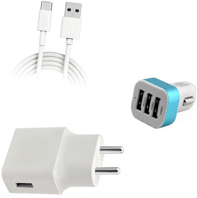 DAKRON Wall Charger Accessory Combo for Xiaomi Mi A2(Multicolor)