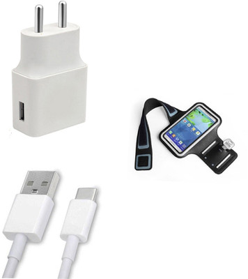 DAKRON Wall Charger Accessory Combo for LG Q7(Multicolor)