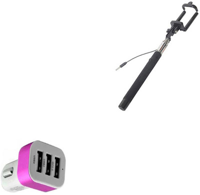 DAKRON Selfie Stick Accessory Combo for Nokia 5.1 Plus (Nokia X5)(Multicolor)