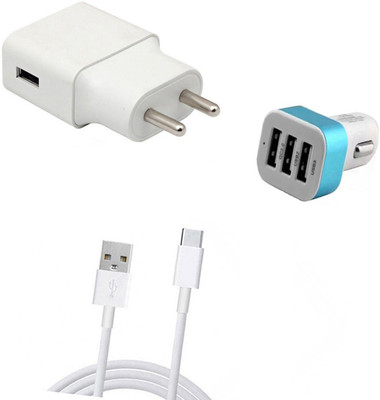 DAKRON Wall Charger Accessory Combo for Nokia 6.1 Plus(Multicolor)