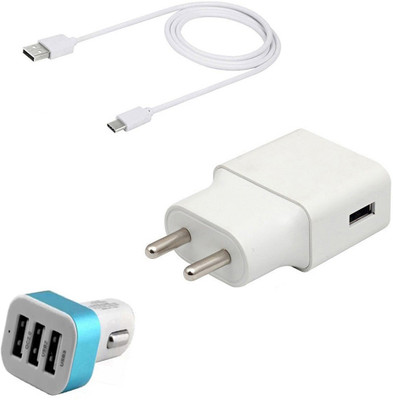 DAKRON Wall Charger Accessory Combo for Vivo NEX(Multicolor)