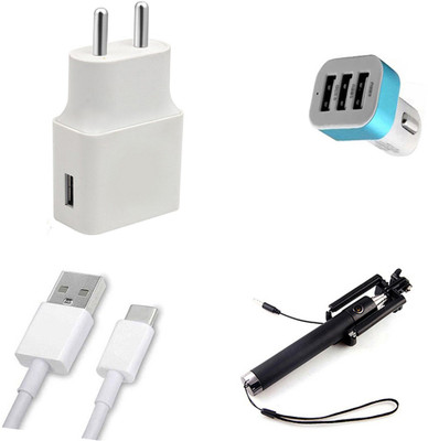 DAKRON Wall Charger Accessory Combo for OnePlus 6T(Multicolor)