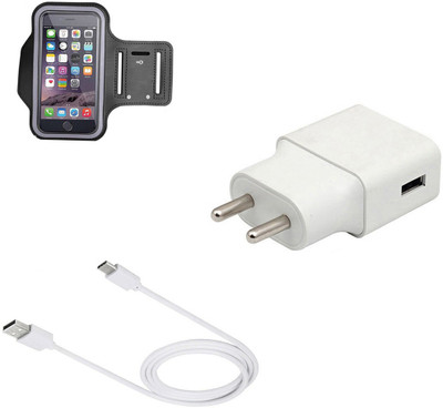 DAKRON Wall Charger Accessory Combo for Samsung Galaxy A8 Plus(Multicolor)
