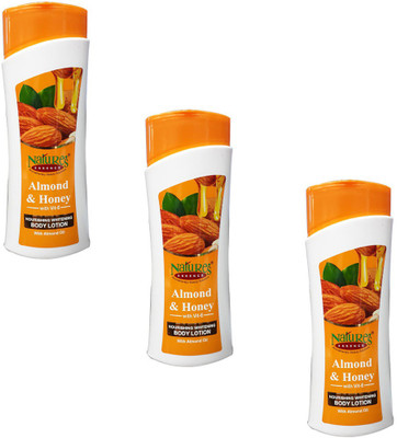 

Nature's Almond & Honey With Vit E Nourishing Whitening Body Lotion (Pack of 3)(100)