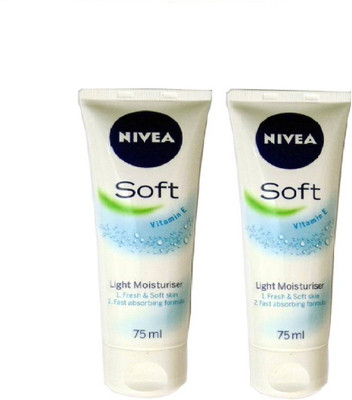 

Nivea Soft light mosturiser cream 75ml X 2(150 ml)