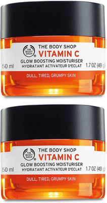

The Body Shop Vitamin C Glow Boosting Moisturiser Combo (50ML+50ML Pack Of Two)(100)