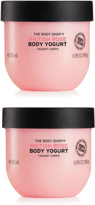 

The Body Shop British Rose Body Yogurt Yogurt Corps Combo (200ML+200ML Pack Of Two)(400)