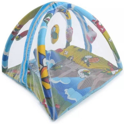 

Chote Janab Cotton Infants Cotton Bedding Set Angry Bird Mosquito Net(Blue)